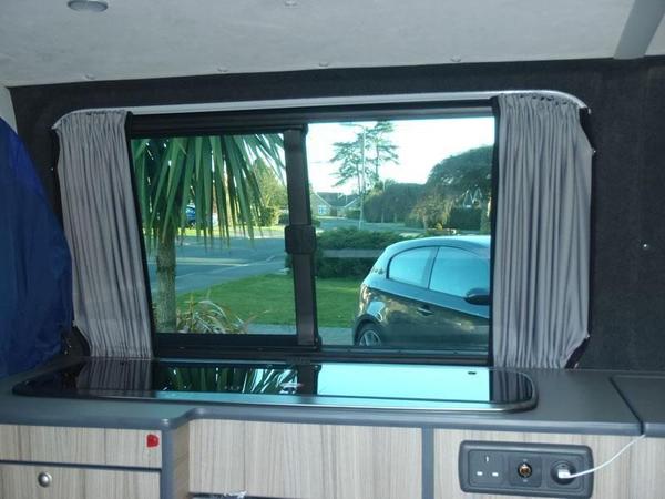 3 x VW T5/T6 Campervan Blackout Curtains Sets Tailgate Double Sliding Door